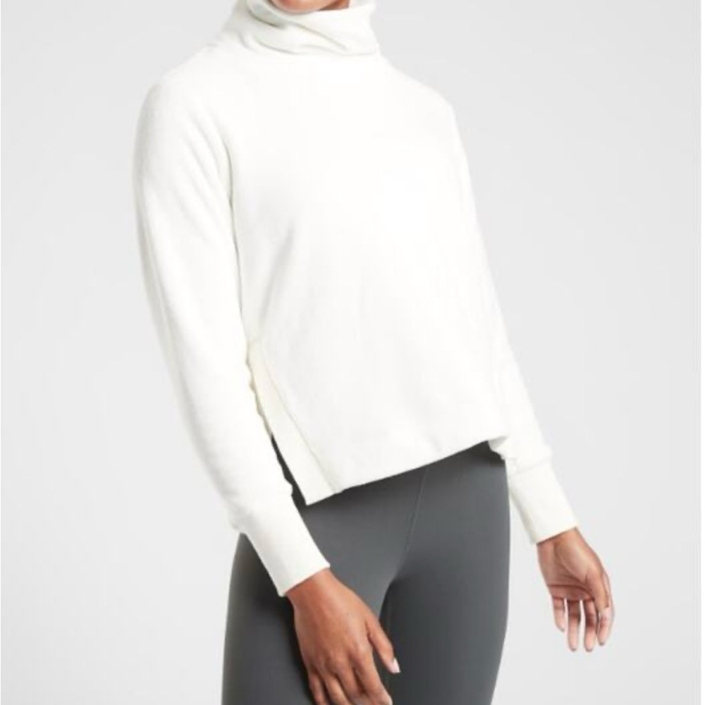 Athleta double cozy karma funnel neck sweatshirt
